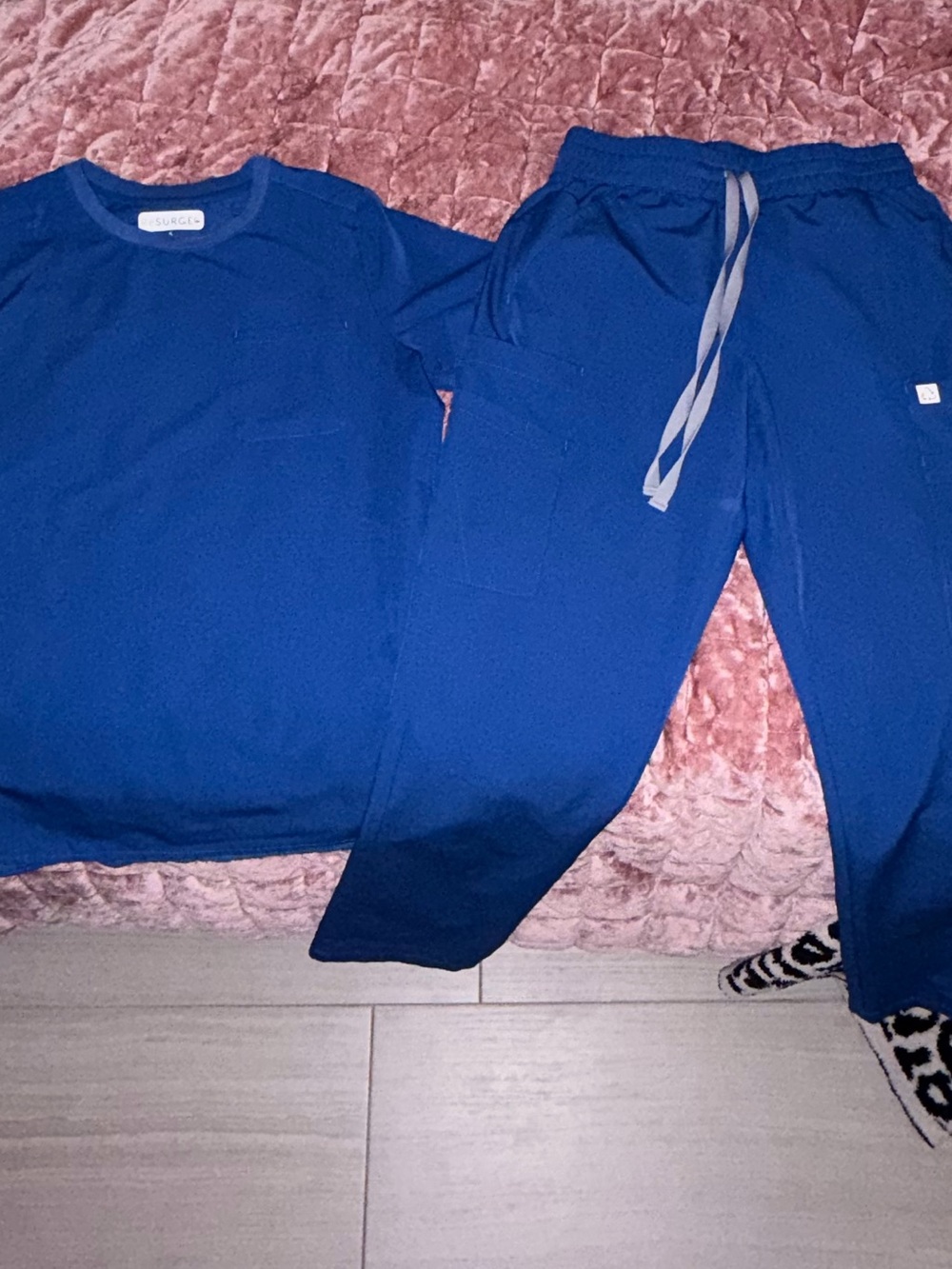 Resurge royal blue scrub set